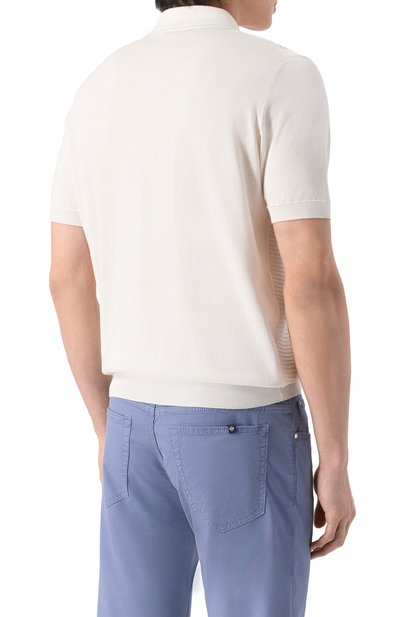 Поло из шелка и хлопка STEFANO RICCI, арт. K818104P31/F26170, фото 4