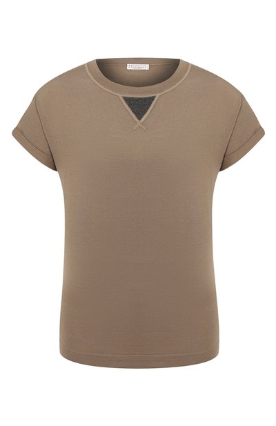 Женский топ из смеси шерсти и кашемира BRUNELLO CUCINELLI, арт. M14814520