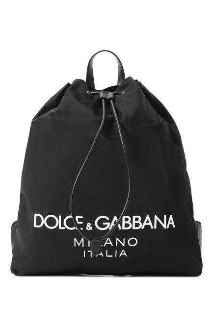 Мужской рюкзак DOLCE & GABBANA черного цвета, арт. BM2336/AG182 | Фото 1 (Материал сплава: Проставлено; Материал: Текстиль; Размер: large; Драгоценные камн�и: Проставлено)