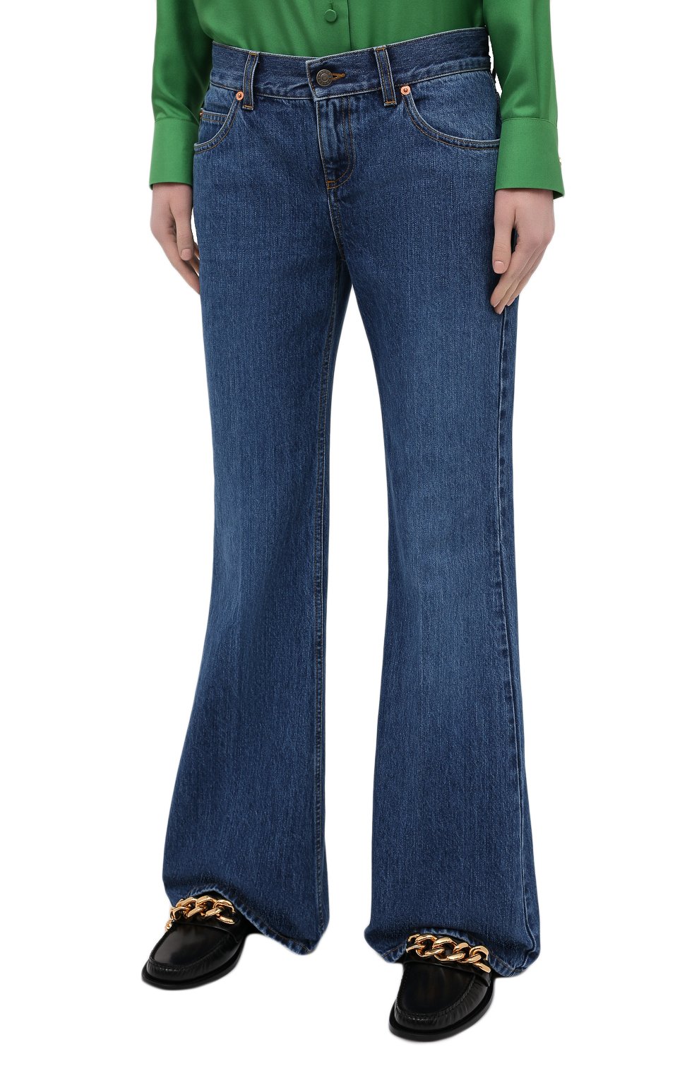 Джинсы GUCCI синего цвета по цене 45950 руб., арт. 644708/XDBJ4, фото 3 Джинсы GUCCI, арт. 644708/XDBJ4, фото 3