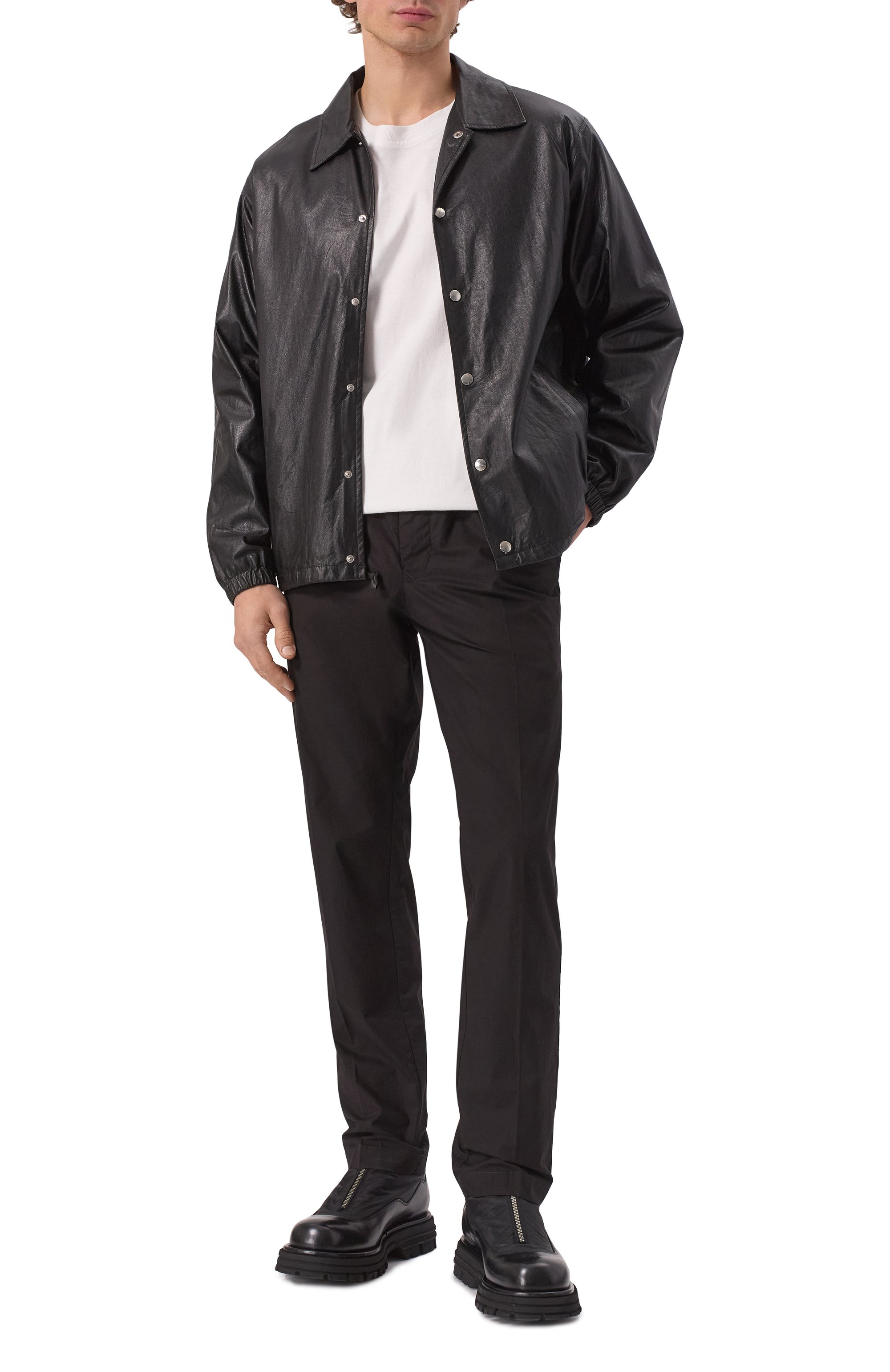 Кожаная куртка-рубашка GIORGIO BRATO, арт. GU25S24003NAPSTM, фото 2