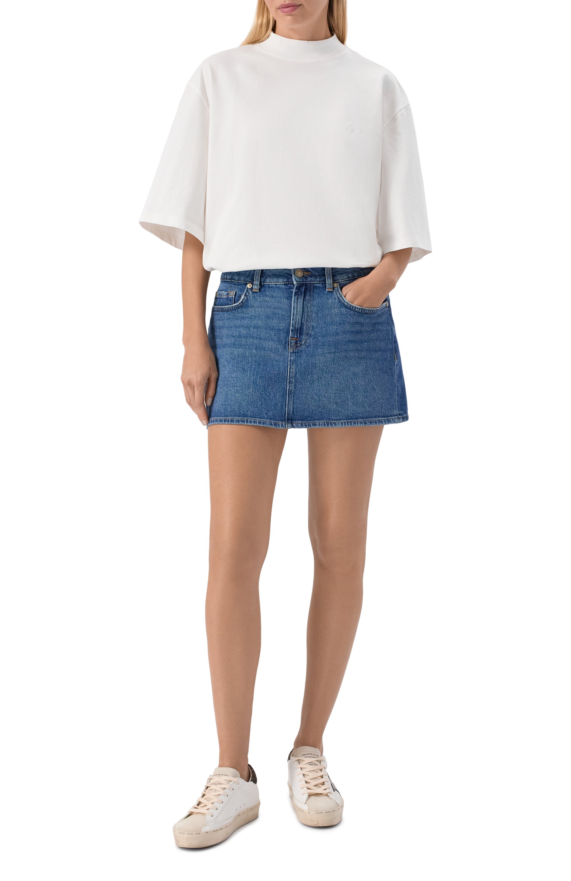 Джинсовая юбка milly 7 FOR ALL MANKIND, арт. 7UJ70C65/MILLY SKIRT, фото 2