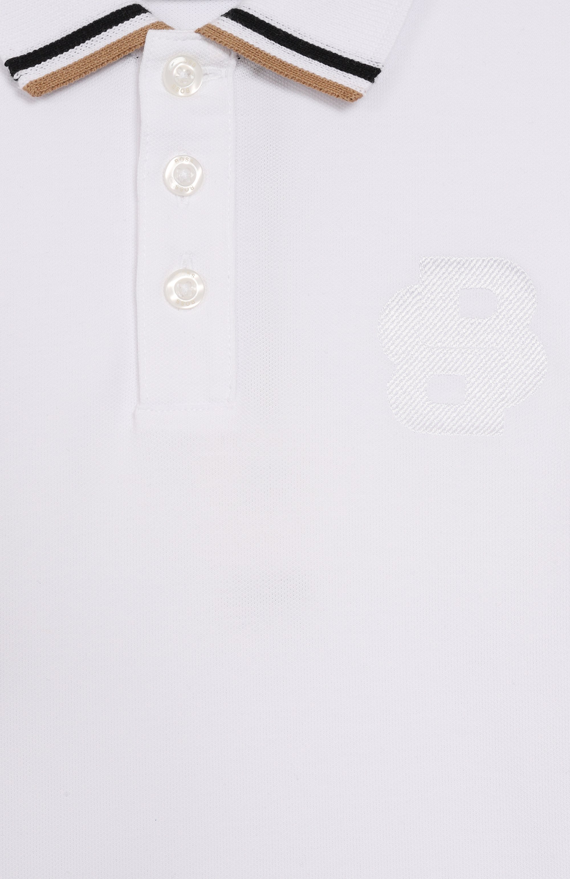 Хлопковое поло BOSS, арт. J51170/6A-12A, фото 3