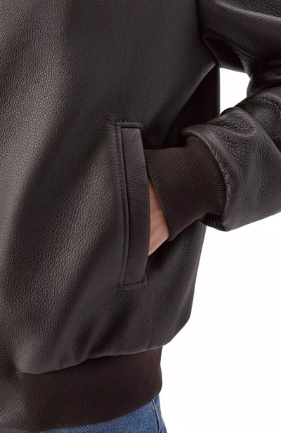 Кожаный бомбер MASLOV, арт. SMB63, фото 5