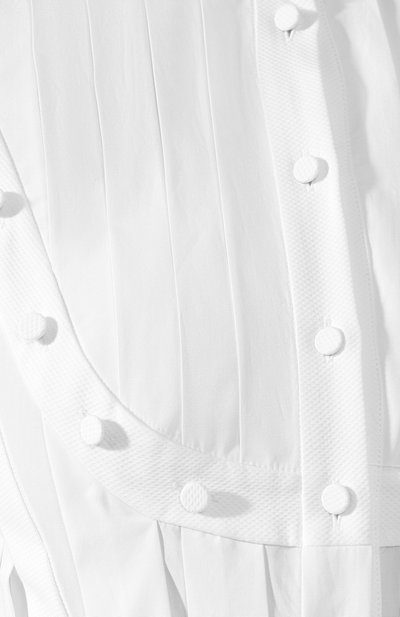 Хлопковое платье ALEXANDER MCQUEEN белого цвета по цене 419500 руб., арт. 596429/QAAAD, фото 5 Хлопковое платье ALEXANDER MCQUEEN, арт. 596429/QAAAD, фото 5