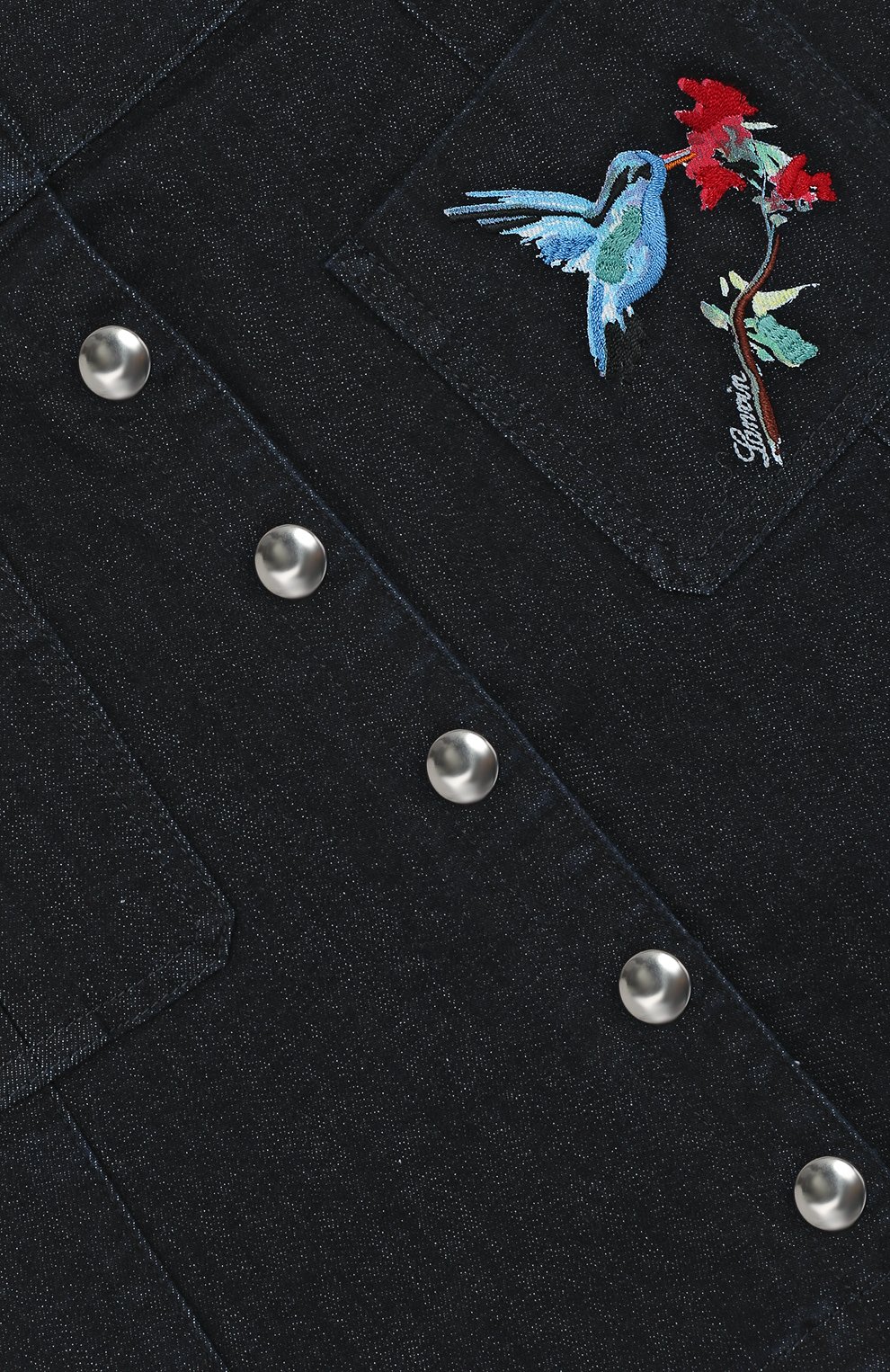 Джинсовая юбка а-силуэта с вышивкой LANVIN, арт. 4I7580/IX490/10-14, фото 3