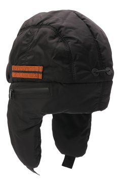 Мужская утепленная шапка-ушанка the outdoor capsule ZEGNA черного цвета, арт. Z3I90H/B39 | Фото 2 (Материал: Текстиль, Синтетический материал; Нос: Не проставлено; Материал сплава: Проставлено)
