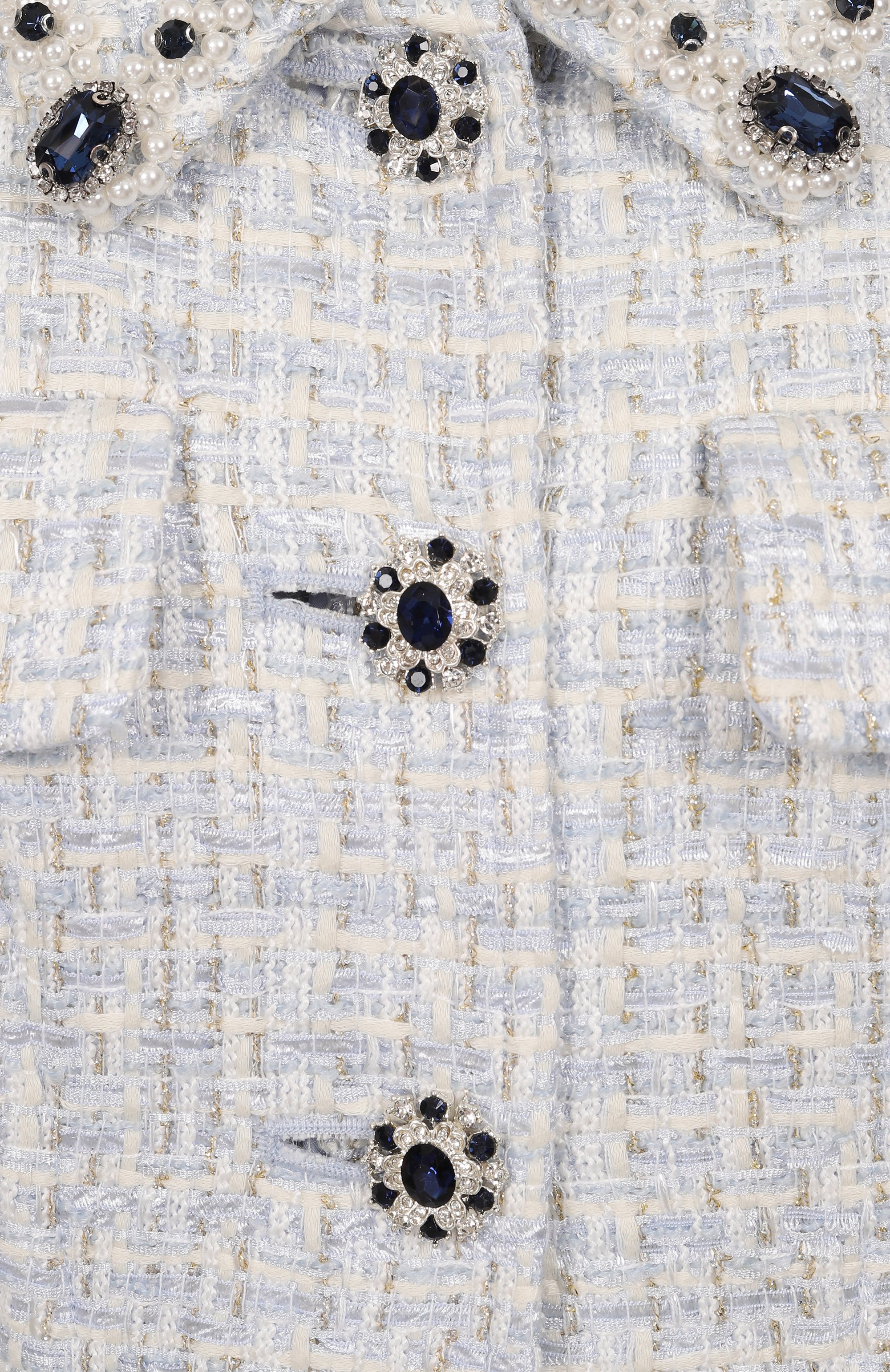 Твидовое платье SELF-PORTRAIT, арт. SS25008SBL, фото 6