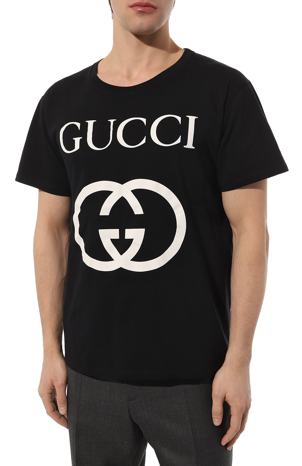 Хлопковая футболка GUCCI, арт. 493117 X3Q35, фото 3