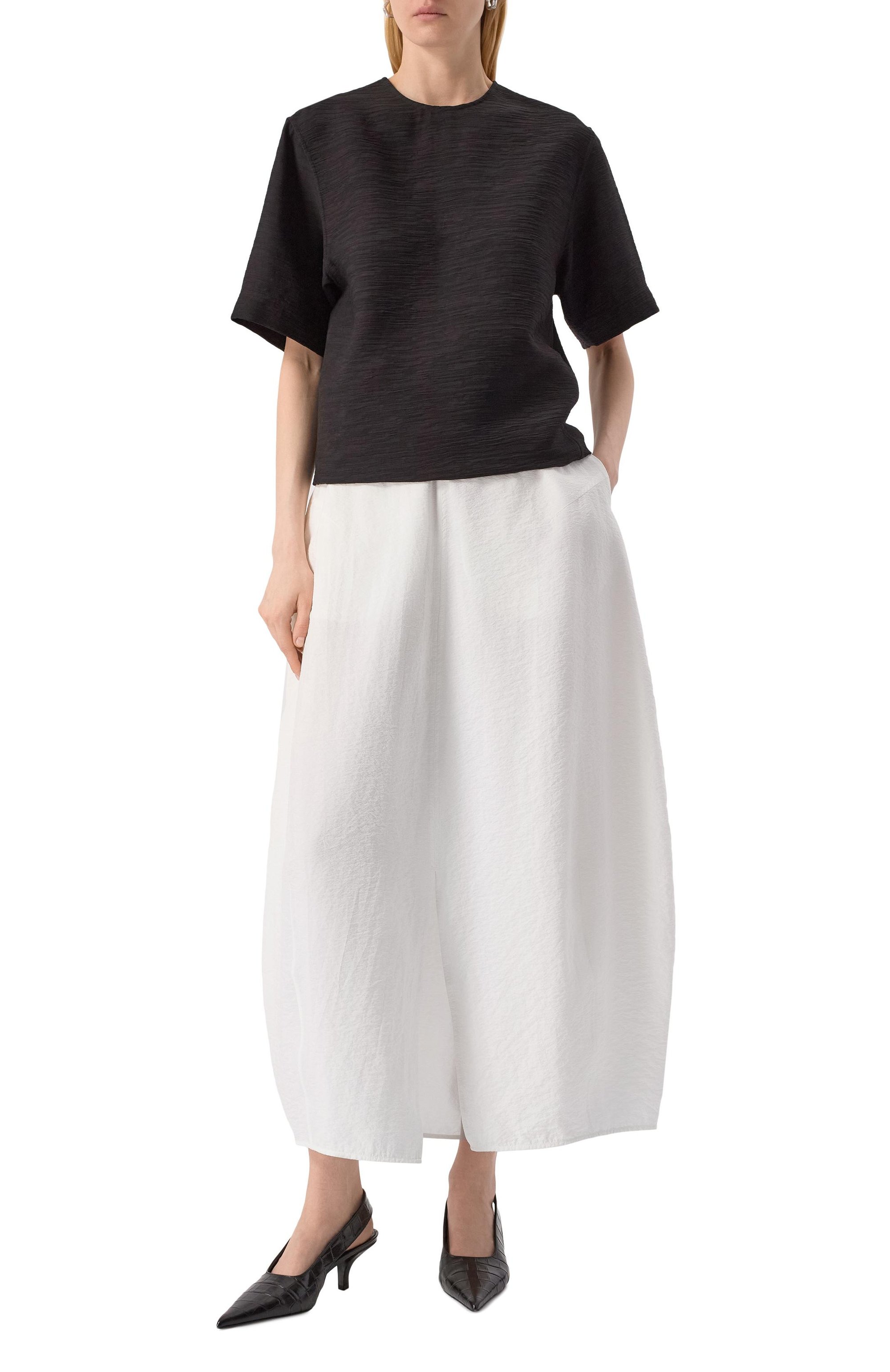 Шелковая юбка TOTEME, арт. 252-WRB0275-FB0368, фото 2