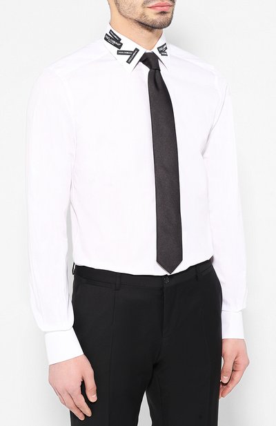 Хлопковая рубашка DOLCE & GABBANA, арт. G5FT7Z/FU5K9, фото 4