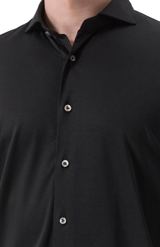 Хлопковая рубашка Van Laack VL-PER-LSF/180031/3XL Чёрный  VL-PER-LSF/180031/3XL Фото 5
