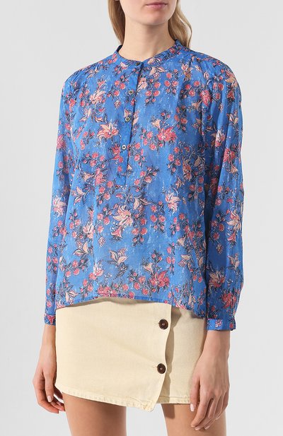 Хлопковая блузка с принтом ISABEL MARANT ETOILE, арт. HT1129-19P027E/MARIA, фото 3
