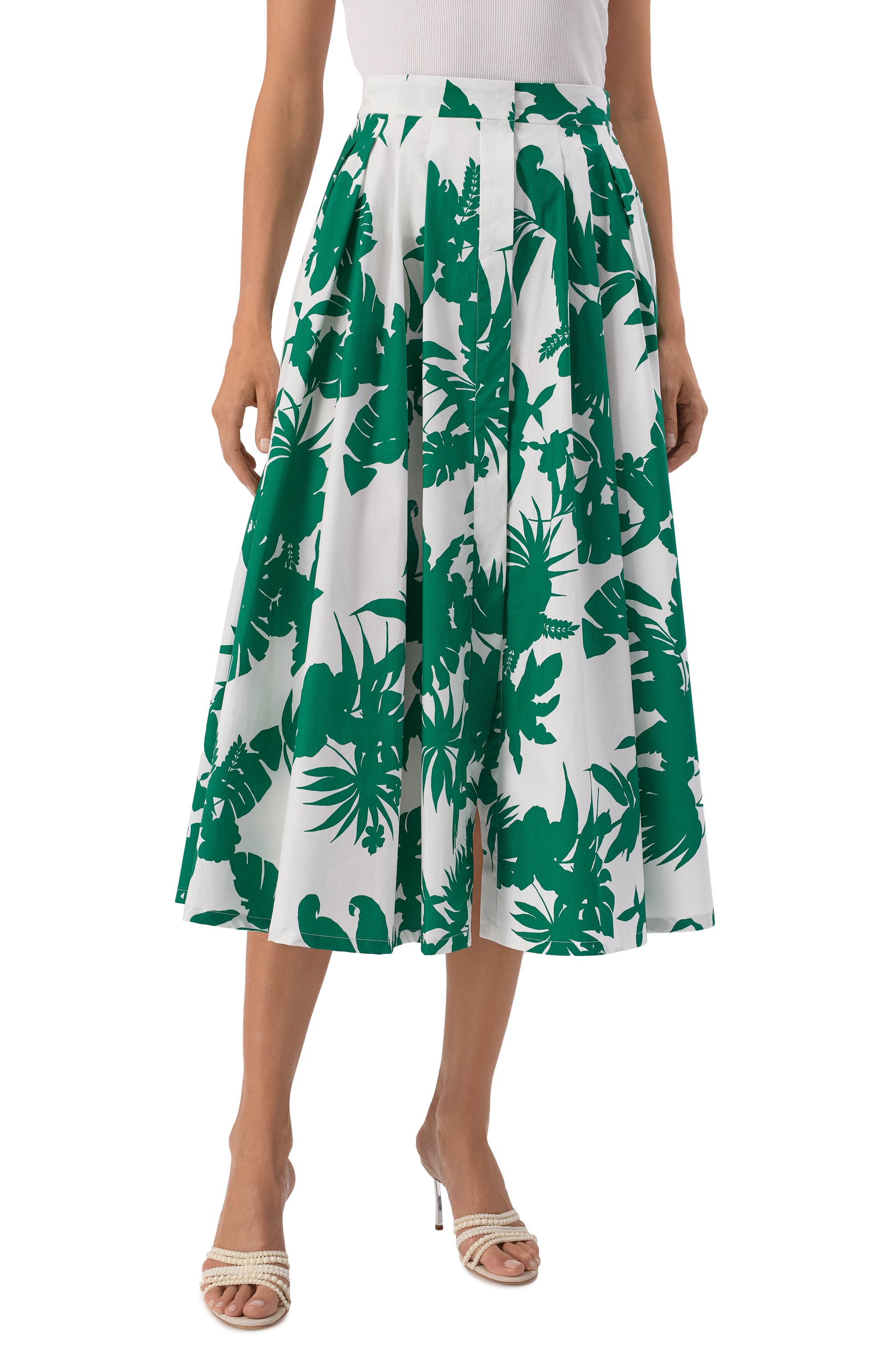 Хлопковая юбка MAX MARA STUDIO, арт. ID0NE0, фото 3