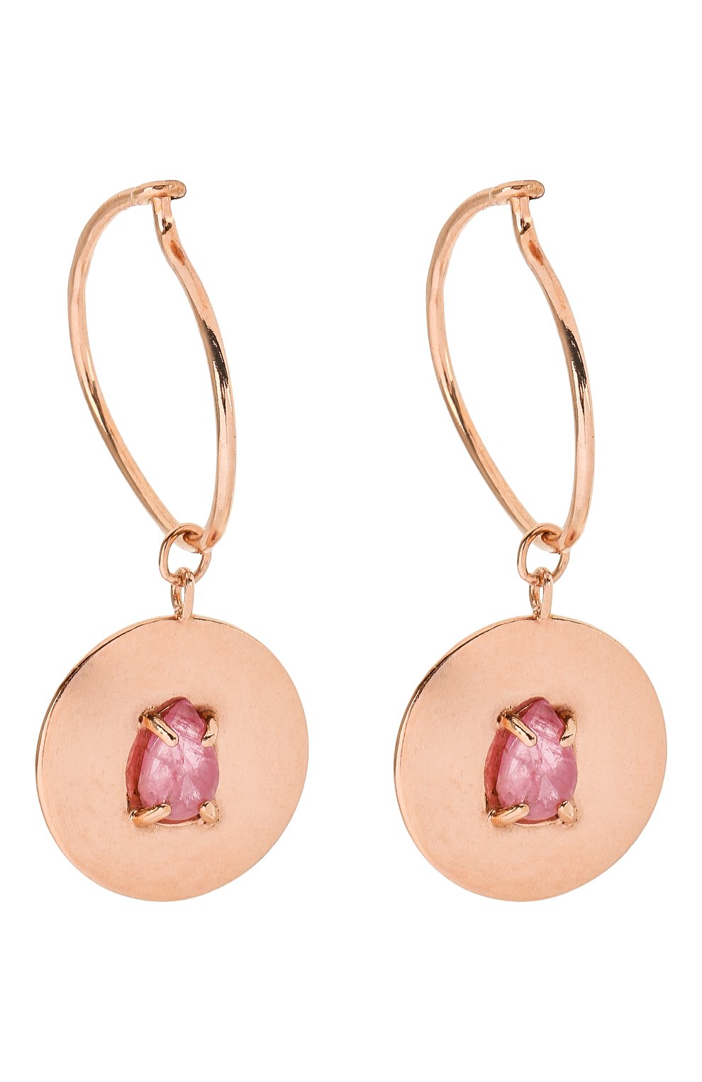 Серьги с розовым турмалином: козерог MOONKA, арт. in-er-tur, фото 3