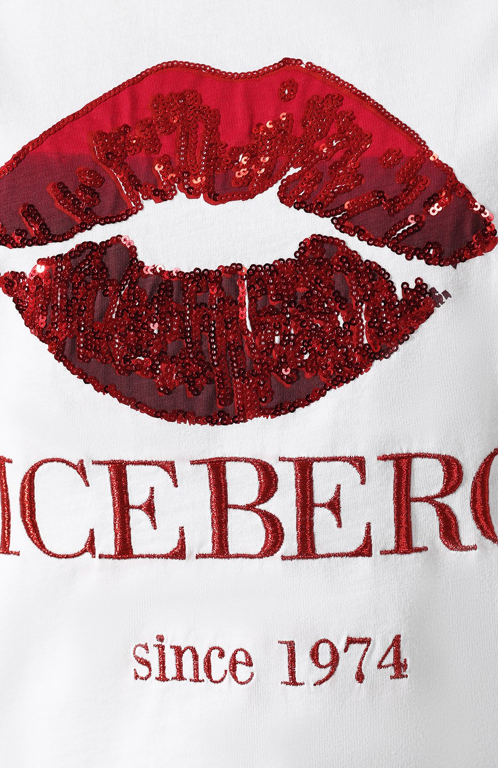 Хлопковая футболка ICEBERG белого цвета по цене 12600 руб., арт. 19E I2P0/F091/6301, фото 5 Хлопковая футболка ICEBERG, арт. 19E I2P0/F091/6301, фото 5