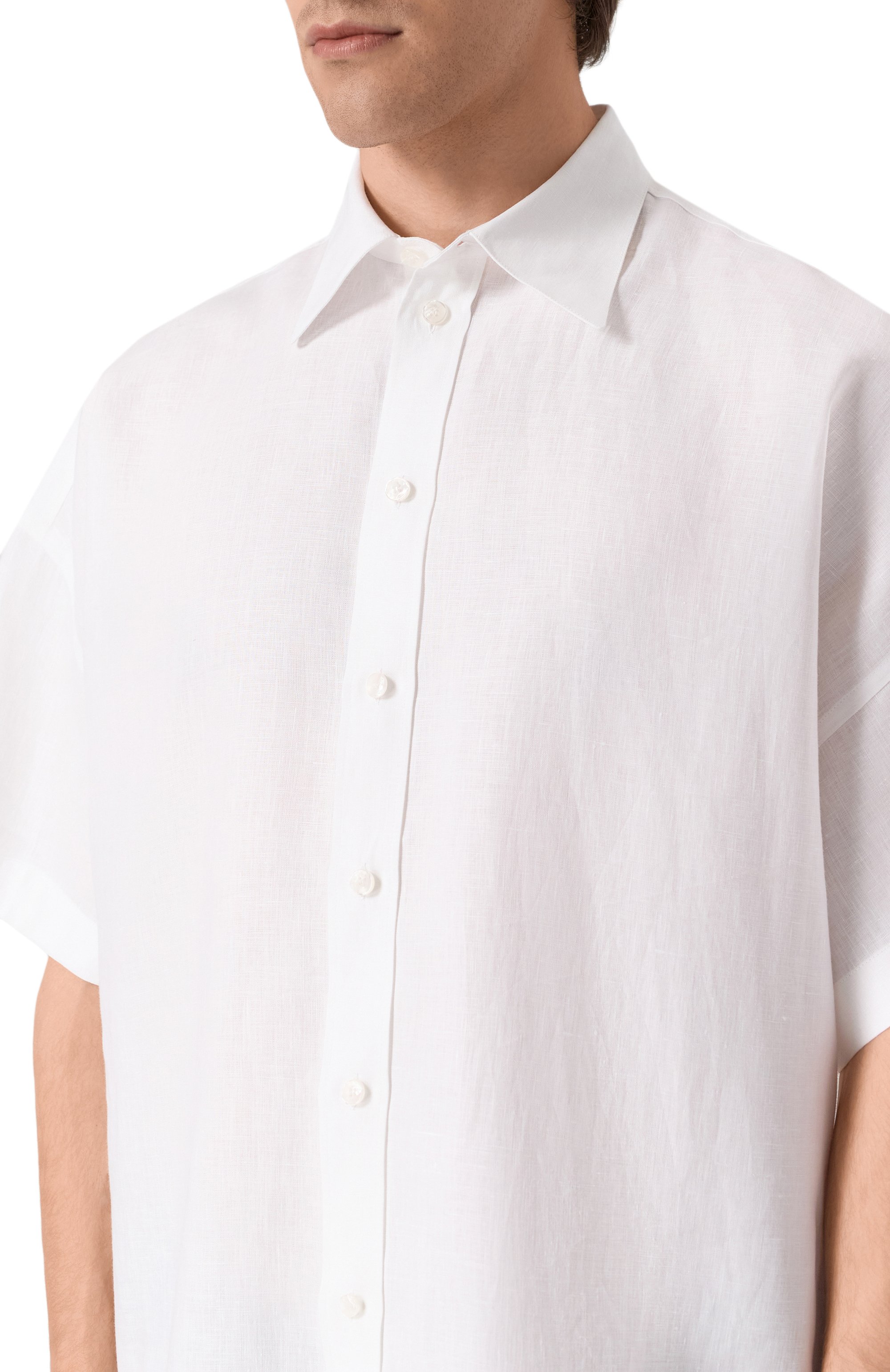 Льняная рубашка DOLCE & GABBANA, арт. G5NE4T/FU4JB, фото 5