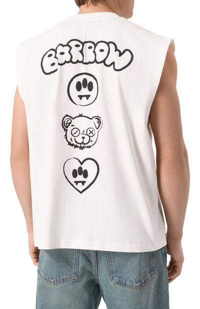 Хлопковая майка BARROW, арт. S5BWMATH160, фото 4