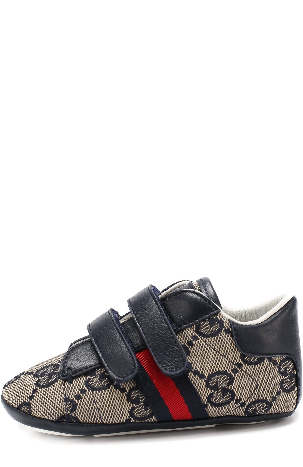 Комбинированные пинетки с застежками велькро GUCCI, арт. 285212/KY9C0, фото 2