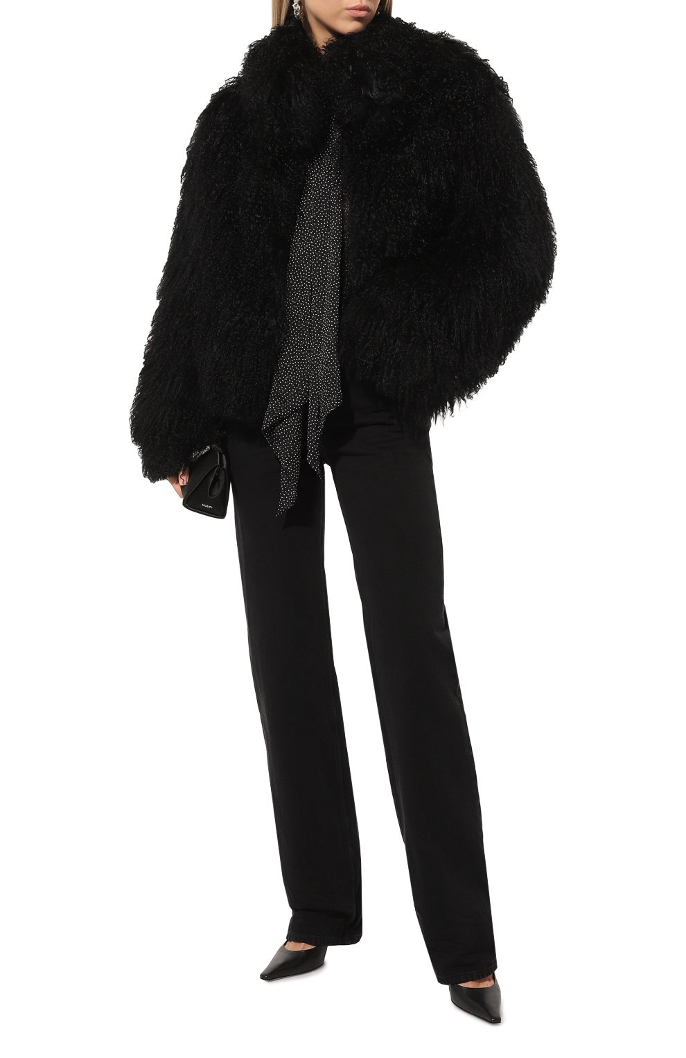 Джинсы SAINT LAURENT черного цвета по цене 110000 руб., арт. 771399/Y16PF, фото 2 Джинсы SAINT LAURENT, арт. 771399/Y16PF, фото 2
