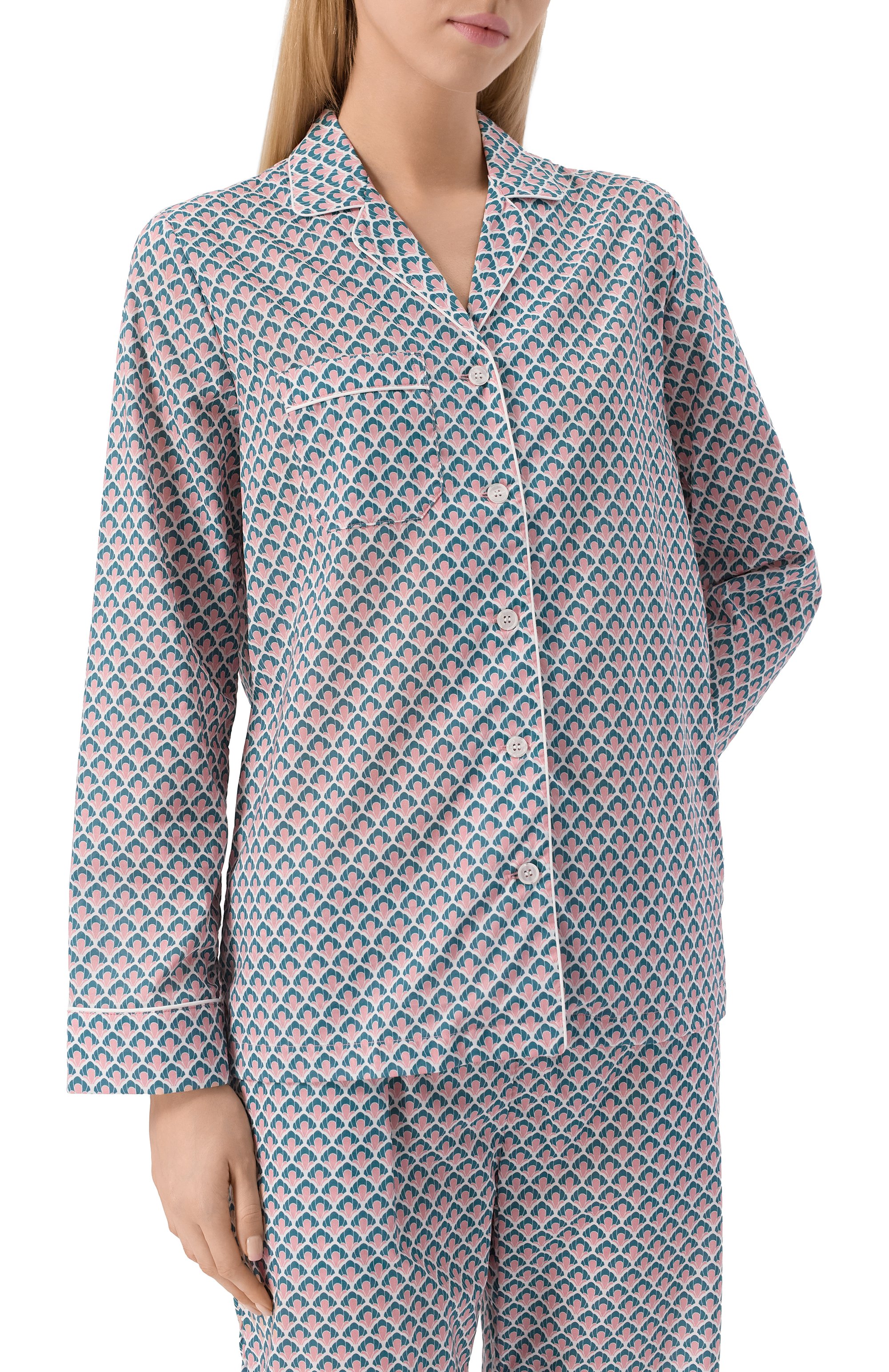 Хлопковая пижама DEREK ROSE разноцветного цвета по цене 40950 руб., арт. 2012/LEDB088, фото 3 Хлопковая пижама DEREK ROSE, арт. 2012/LEDB088, фото 3