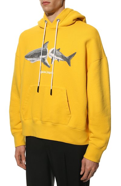 Хлопковое худи PALM ANGELS желтого цвета по цене 87150 руб., арт. PMBB058S22FLE0051809, фото 3 Хлопковое худи PALM ANGELS, арт. PMBB058S22FLE0051809, фото 3