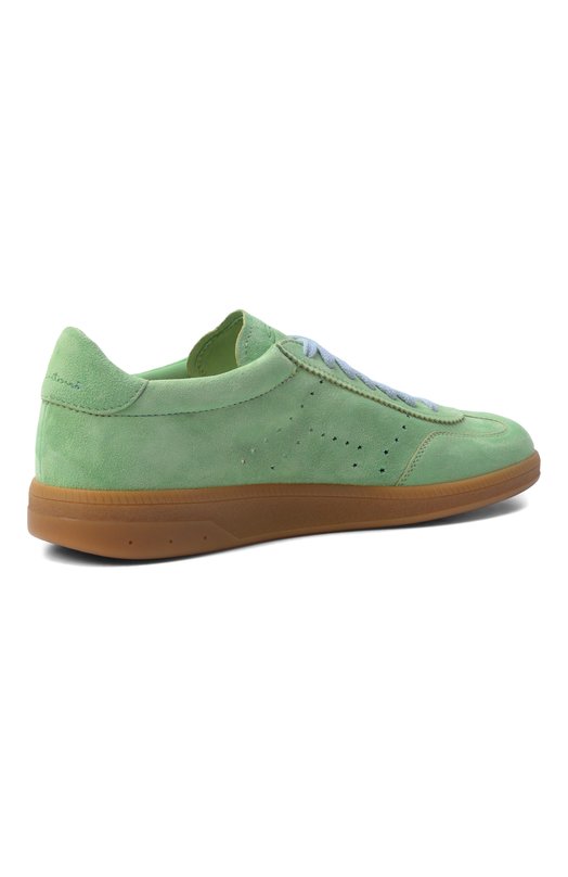 Замшевые кеды Santoni WBPG61340MENTKSN Зелёный  WBPG61340MENTKSN Фото 5
