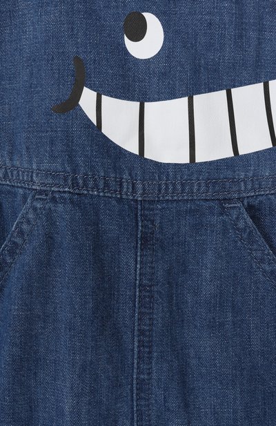 Джинсовый песочник STELLA MCCARTNEY синего цвета по цене 15900 руб., арт. TYA522, фото 3 Джинсовый песочник STELLA MCCARTNEY, арт. TYA522, фото 3