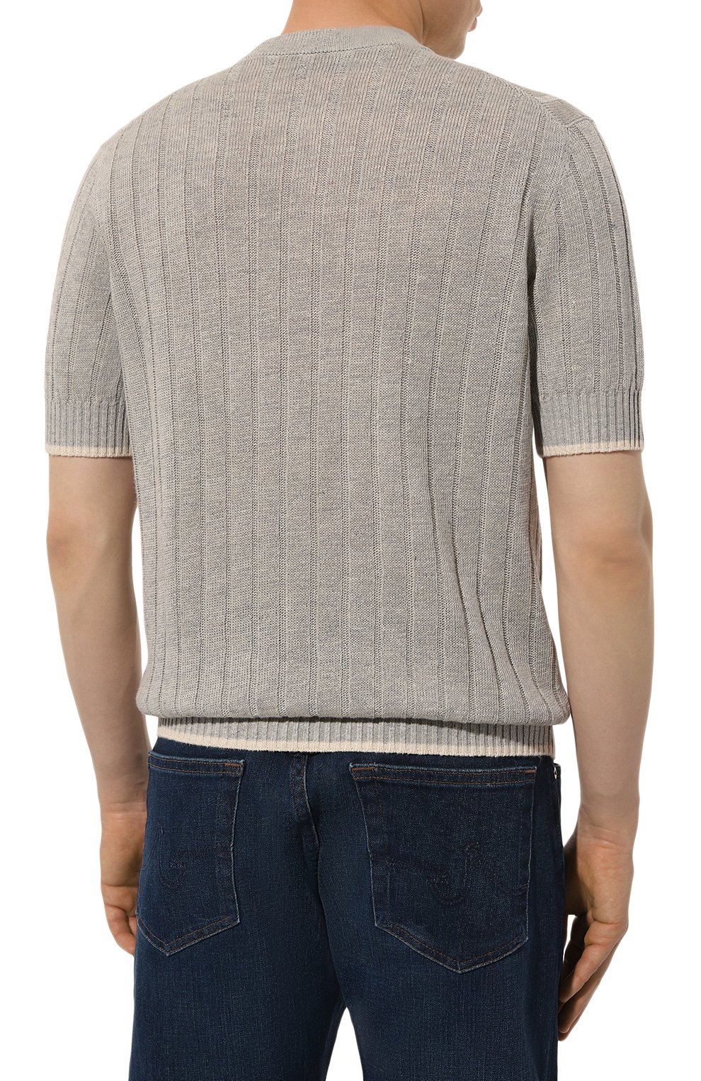 Джемпер изо льна и хлопка BRUNELLO CUCINELLI, арт. M2L70B2255, фото 4