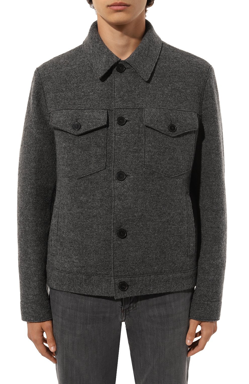 Шерстяная куртка-рубашка HARRIS WHARF LONDON, арт. C9331MLC, фото 3