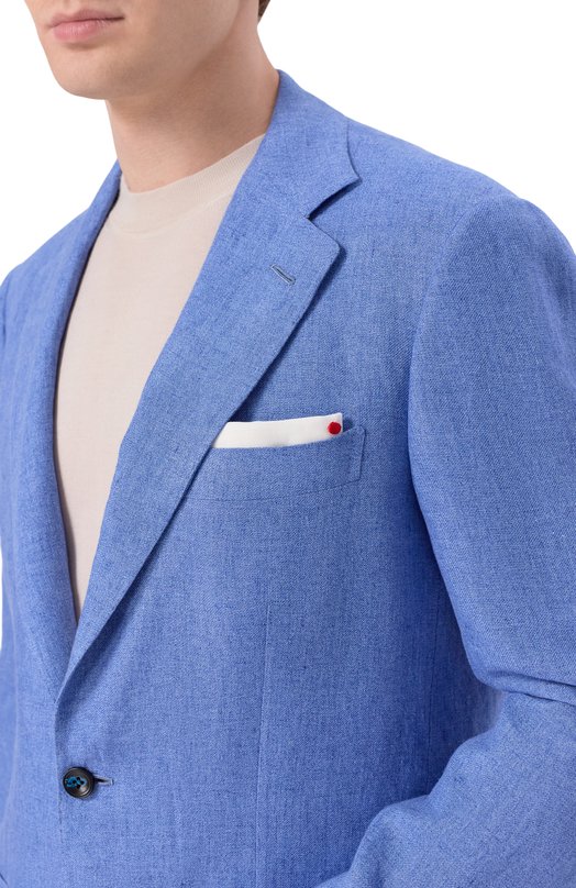 Льняной костюм Kiton UA81K0644G Голубой  UA81K0644G Фото 6