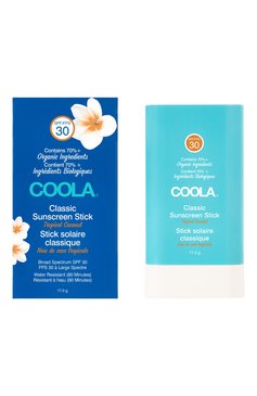 Солнцезащитный стик для лица и тела "тропический кокос" spf30 (17g) COOLA бесцветного цвета, арт. CL10505 | Фото 1 (SPF фильтр: Средний (25-30); Региональные ограничения белый список (Axapta Mercury): Не проставлено; Нос: Не проставлено; Тип продукта: Стики / Карандаши)