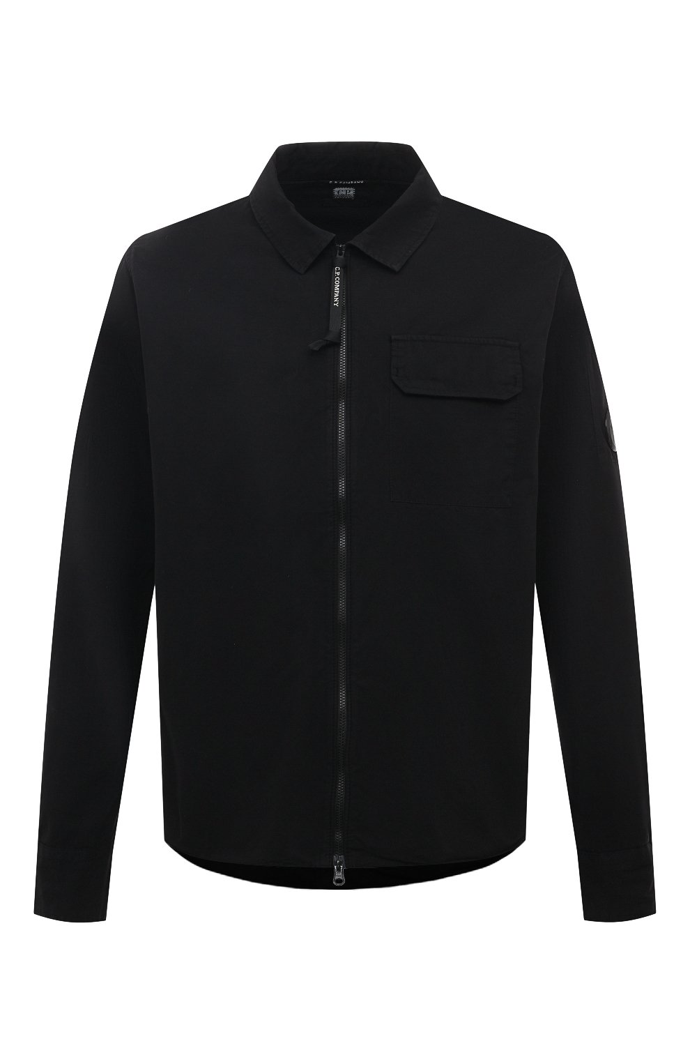 Хлопковая рубашка C.P. COMPANY черного цвета по цене 33350 руб., арт. 16CMSH158A002824G, фото 1 Хлопковая рубашка C.P. COMPANY, арт. 16CMSH158A002824G, фото 1