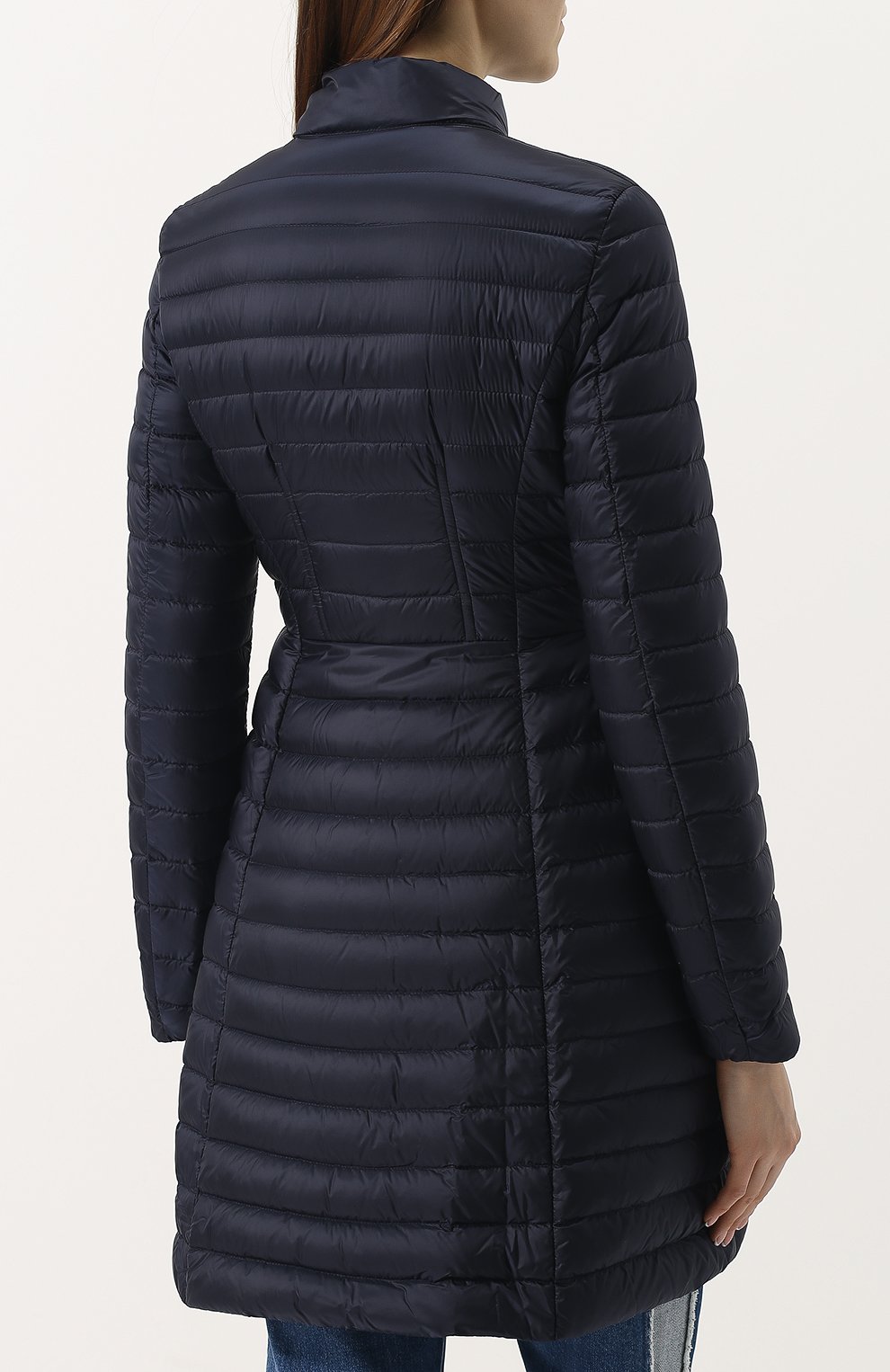 Приталенный стеганый пуховик с воротником-стойкой MONCLER, арт. D1-093-49305-94-53048, фото 4