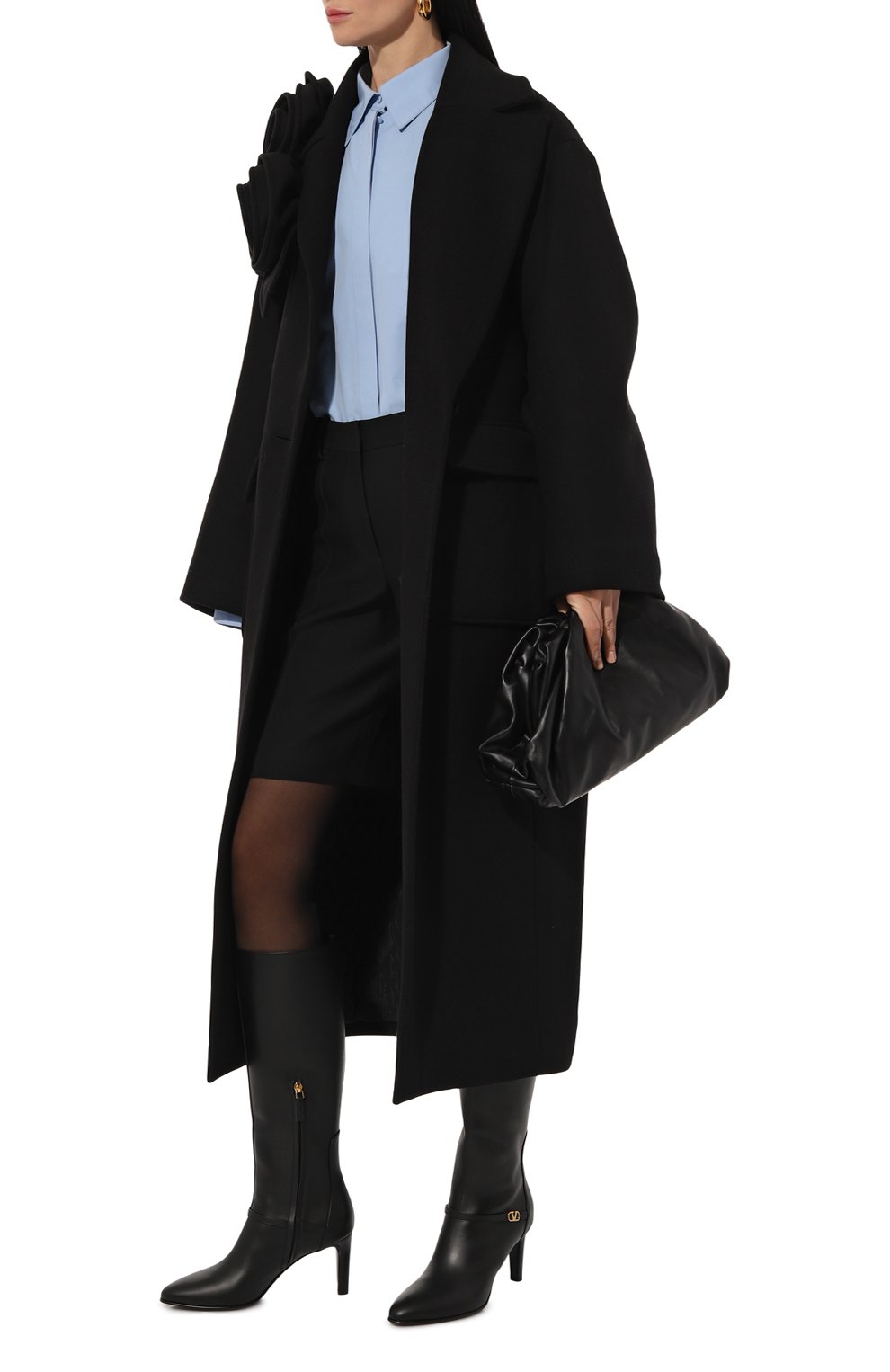 Кожаные сапоги vlogo signature VALENTINO, арт. 5W2S0JK7/DSH, фото 2