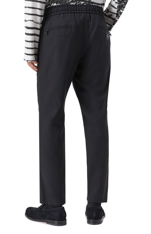Брюки из шерсти и хлопка Dolce & Gabbana GYACET/GI585 Чёрный  GYACET/GI585 Фото 4