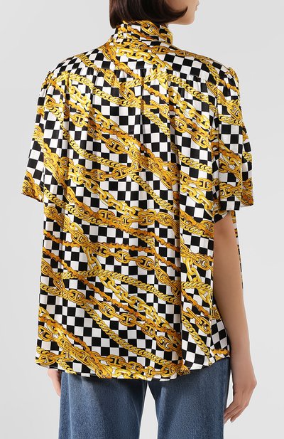 Атласная блузка BALENCIAGA, арт. 602571/TGL10, фото 4
