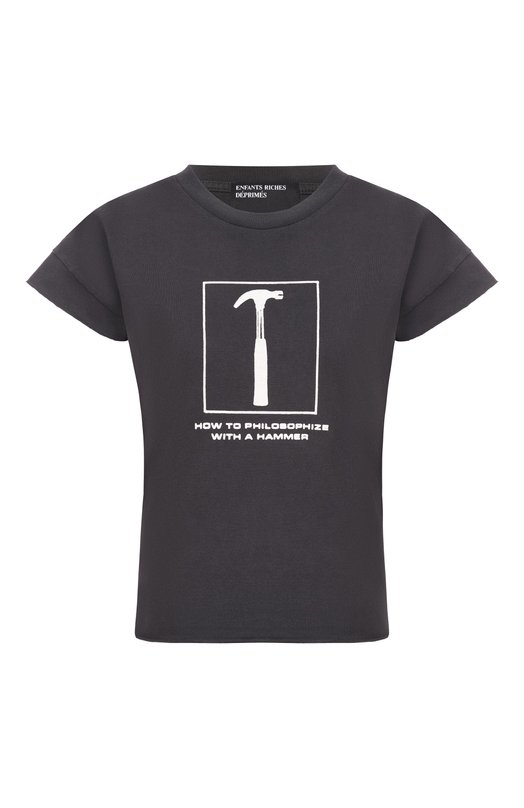 Хлопковая футболка Enfants Riches Deprimes 120-564/C0TT0N Чёрный 120-564/C0TT0N