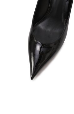 Женские лакированные туфли vlogo VALENTINO черного цвета, арт. 5W0S0KV4/XFV | Фото 7 (Ма�териал внутренний: Натуральная кожа; Драгоценные камни: Проставлено; Материал сплава: Проставлено; Подошва: Плоская; Материал внешний: Натуральная кожа; Каблук высота: Низкий; Каблук тип: Устойчивый)