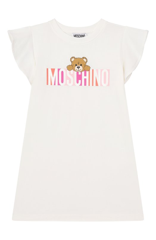 

Хлопковое платье Moschino, Белый