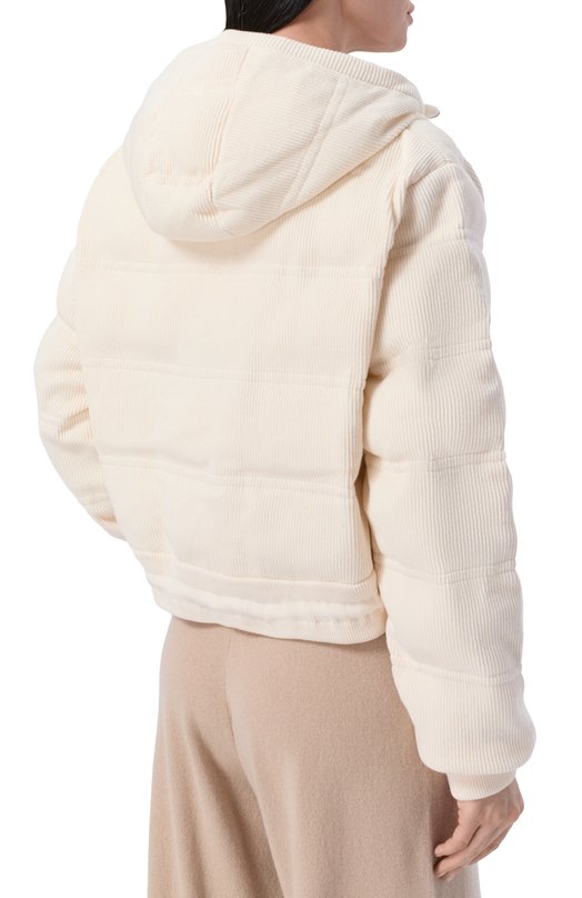 Утепленная куртка из хлопка и шерсти  BOSS 50501569 Кремовый  50501569 Фото 4