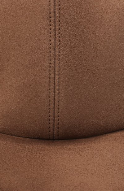 Замшевая бейсболка LORO PIANA коричневого цвета по цене 48500 руб., арт. FAL3379, фото 3 Замшевая бейсболка LORO PIANA, арт. FAL3379, фото 3