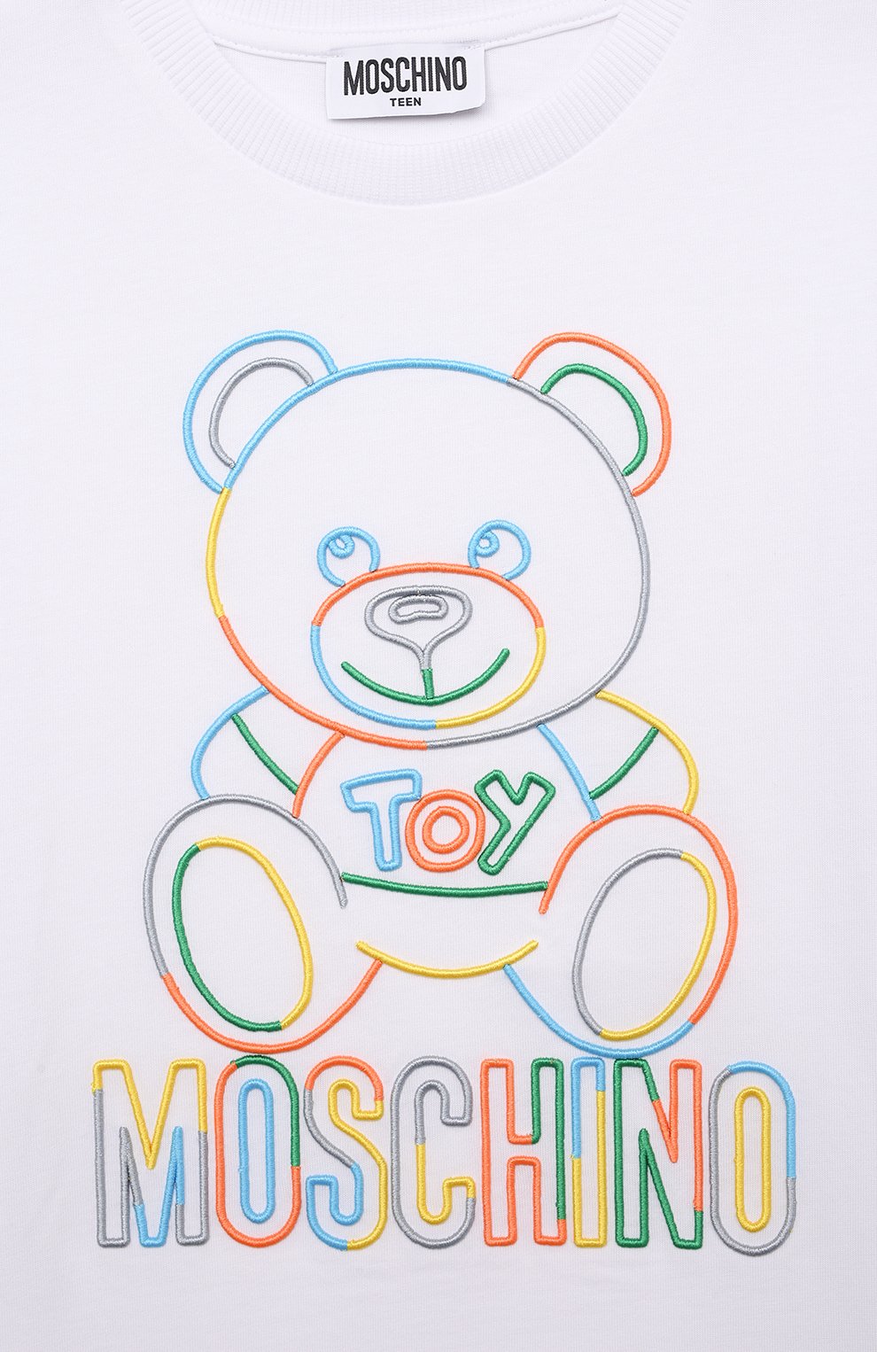 Хлопковая футболка MOSCHINO, арт. HUM03F/LAA17/10A-14A, фото 3