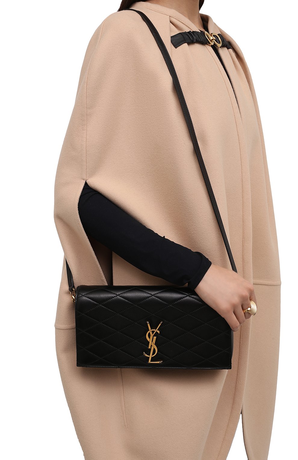 Сумка kate supple 99 SAINT LAURENT черного цвета по цене 169000 руб., арт. 676628/1ELS7, фото 2 Сумка kate supple 99 SAINT LAURENT, арт. 676628/1ELS7, фото 2