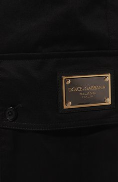 Мужские хлопковые джоггеры DOLCE & GABBANA черного цвета, арт. GVCYHT/FUFJR | Фото 5 (Материал внешний: Хлопок; Материал сплава: Проставлено; Длина (брюки, джинсы): Стандартные; Драгоценные камни: Проставлено; Силуэт М (брюки): Джоггеры, Карго; Стили: Кэжуэл)