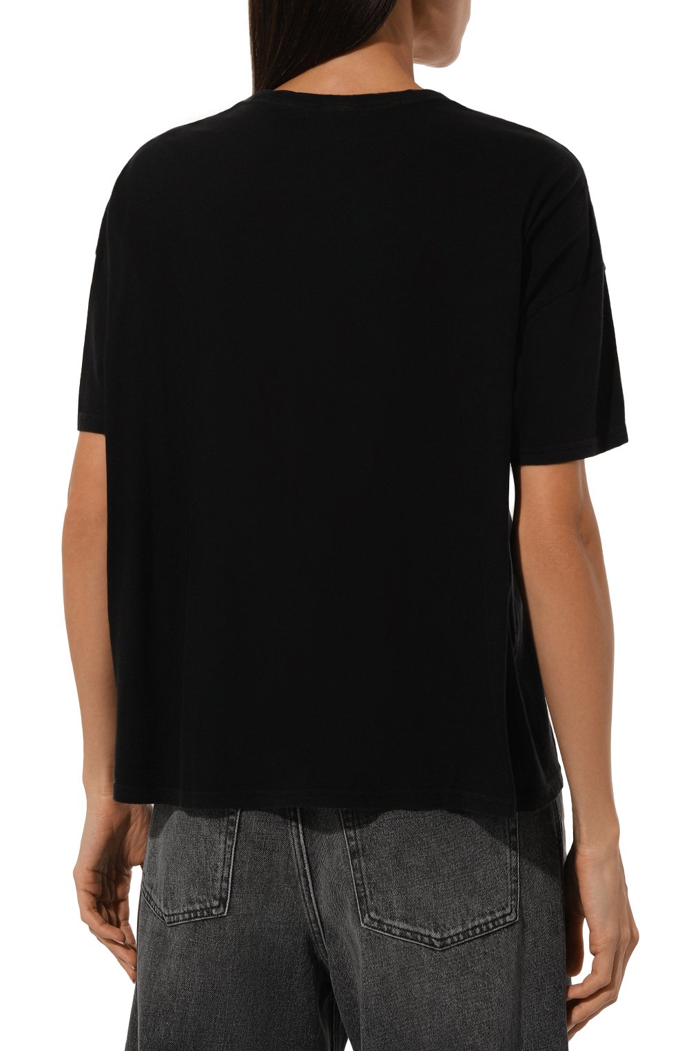 Хлопковая футболка R13 черного цвета по цене 30950 руб., арт. R13WK141-001BA, фото 4 Хлопковая футболка R13, арт. R13WK141-001BA, фото 4