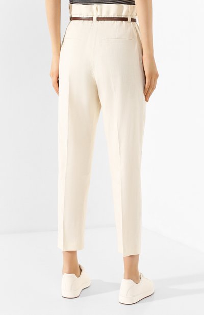 Брюки из смеси льна и хлопка BRUNELLO CUCINELLI, арт. MF591P7216, фото 4
