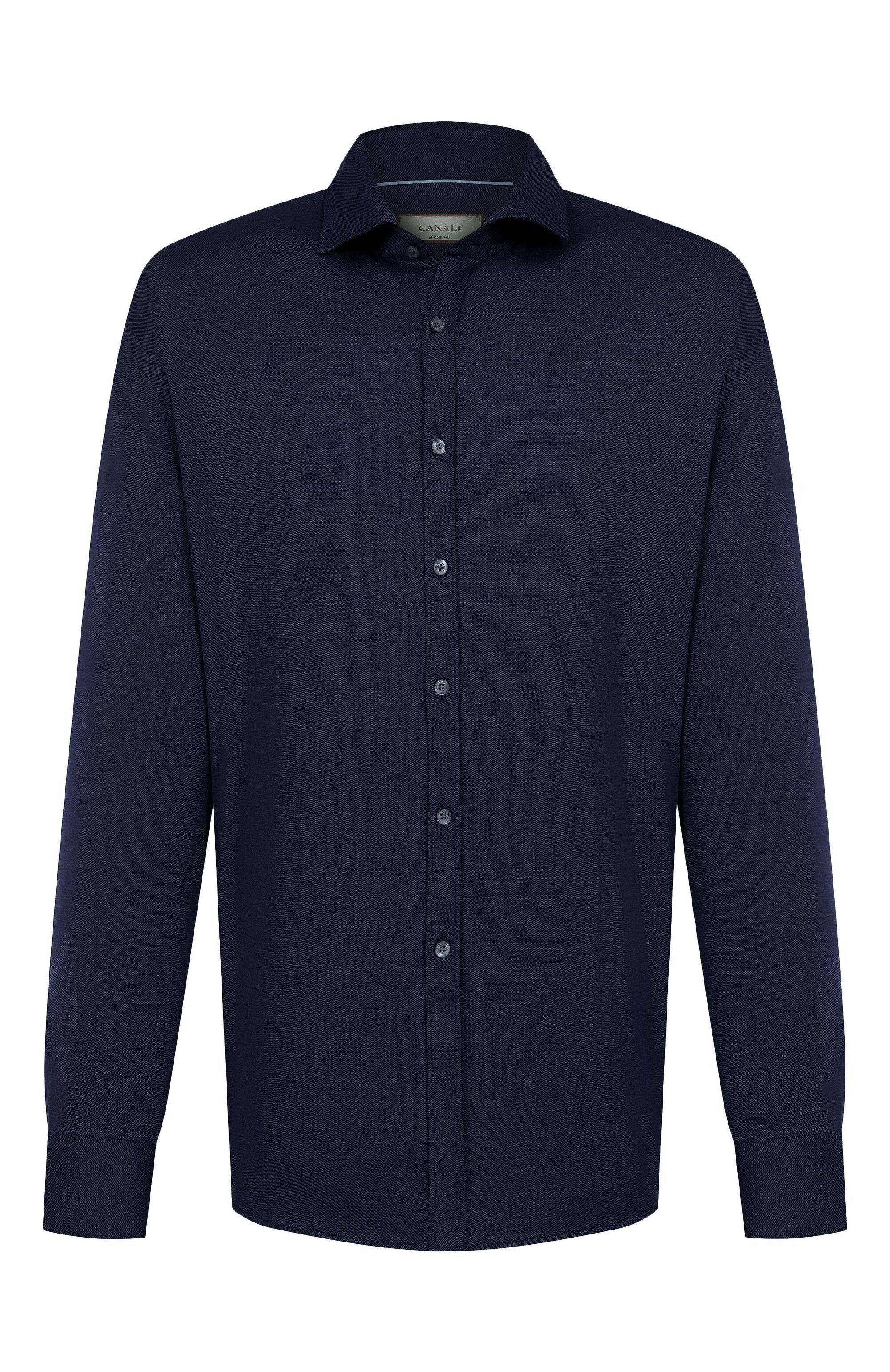 Рубашка из хлопка и лиоцелла CANALI, арт. CSL70B1B/GN03485, фото 1