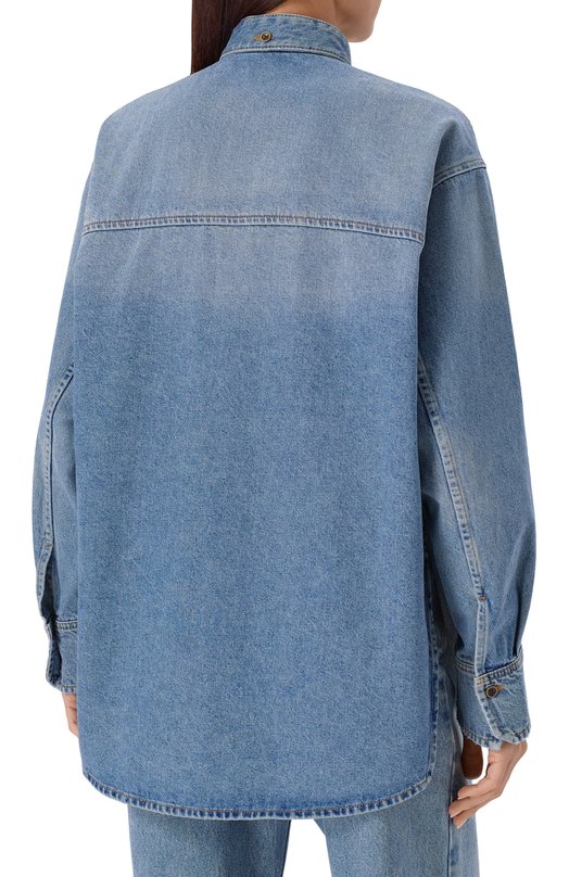 Джинсовая рубашка Petar Petrov F25DB4/DENIM Синий  F25DB4/DENIM Фото 6