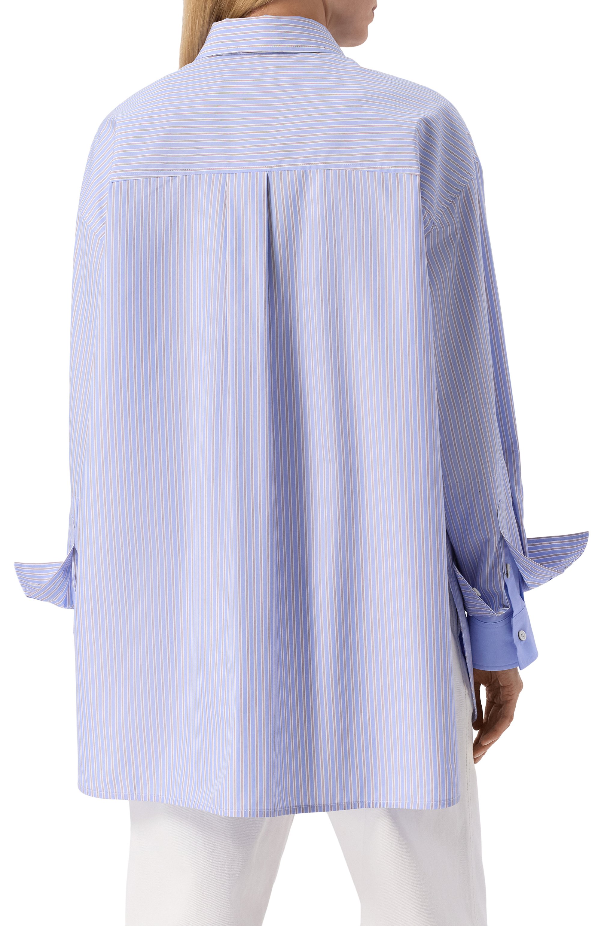 Хлопковая рубашка JUUN.J голубого цвета по цене 76100 руб., арт. JW5164W02Q, фото 4 Хлопковая рубашка JUUN.J, арт. JW5164W02Q, фото 4